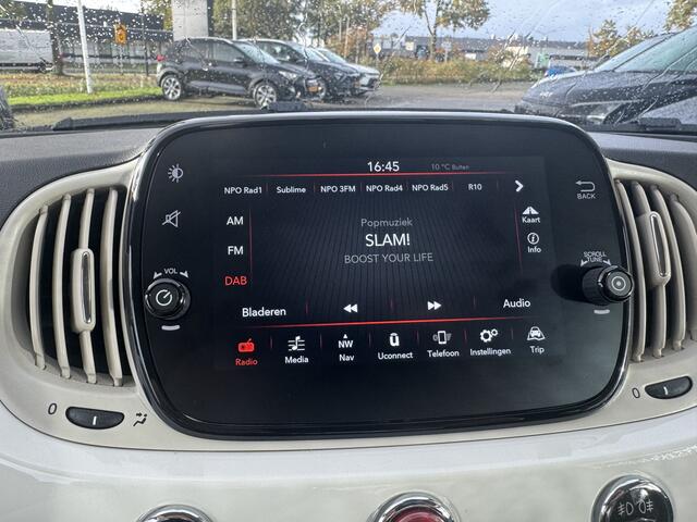 Fiat 500 1.2 Rockstar Cabrio 21742 km!!! Navi | Sportvelgen | Zeer mooie staat !! Info Frank Eijsbouts 0492-588958