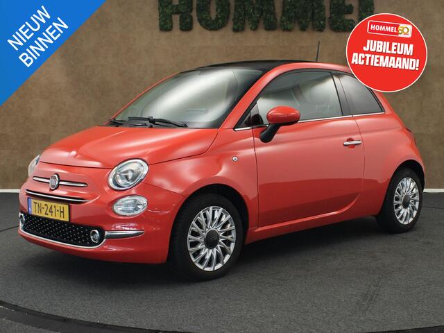 Fiat 500 1.2 Lounge - GROOT MULTIMEDIASCHERM - PARKEERSENSOREN ACHTER - AIRCO - PANORAMADAK - 15 INCH LICHT METALEN VELGEN - CRUISE CONTROL - LEDEREN STUUR - FACELIFT MODEL - CITY STUURBEKRACHTIGING