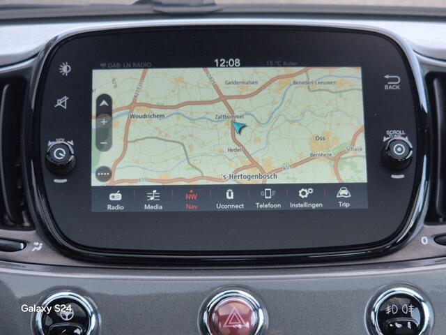 Fiat 500 Dolsevita / Navigatie Hybride. Panoramadak