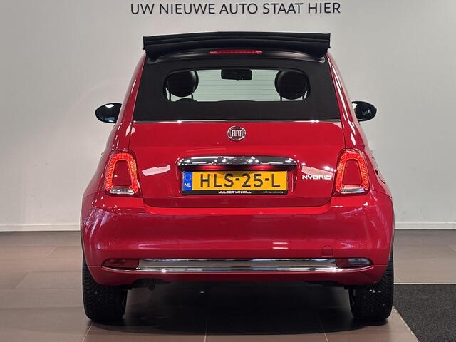 Fiat 500C Cabio RED 1.0 Hybrid 70pk | NAVI | CLIMA | DAB+ | 16" LM-VELGEN | PARKEERHULP | APPLE CARPLAY / ANDROID AUTO |