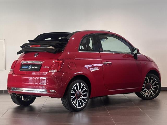 Fiat 500C Cabio RED 1.0 Hybrid 70pk | NAVI | CLIMA | DAB+ | 16" LM-VELGEN | APPLE CARPLAY / ANDROID AUTO |