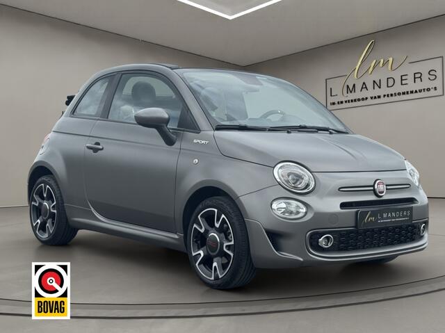 Fiat 500C 1.0 Hybrid Sport 2021 MAT GRIJS | Cabriolet | Leder | Grigio Opa