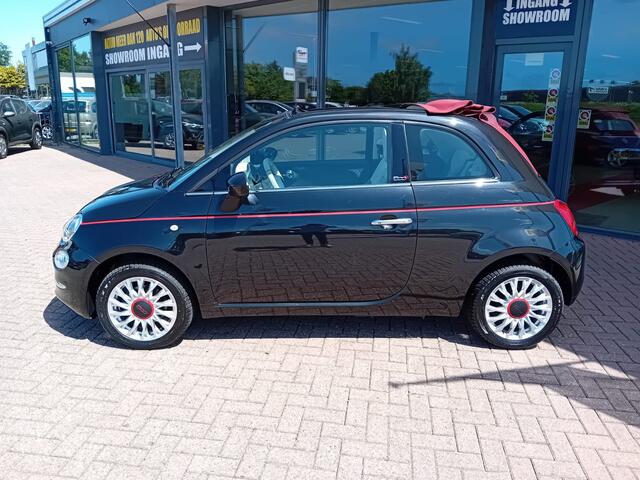 Fiat 500C 1.2 Cabriolet Automaat, Airco(automatisch), Multimediasysteem, Cruise control, Parkeersensoren, Dag rijverlichting, Elektrische ramen en spiegels, Lichtmetalen velgen, Centrale vergrendeling met AB, Zeer nette auto, BOVAG