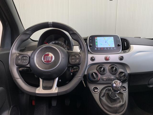 Fiat 500C 1.0 Hybrid Sport AIRCO-LEDER-NAVI by CARPLAY-CRUISE-LMV
