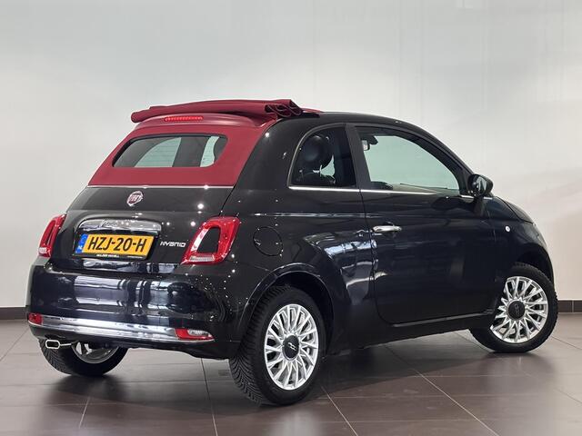 Fiat 500C Cabrio Dolcevita 1.0 Hybrid 70pk | VOUWDAK ROOD | NAVI | CLIMA | DAB+ | PARKEERHULP | APPLE CARPLAY / ANDROID AUTO | ALL-SEASONBANDEN