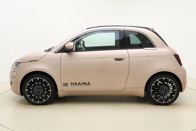 Fiat 500C La Prima 42 kWh Cabriolet | Navigatie | Stoelverwarming | Camera | Lichtmetalen velgen | Parkeersensoren voor en achter | Cruise control
