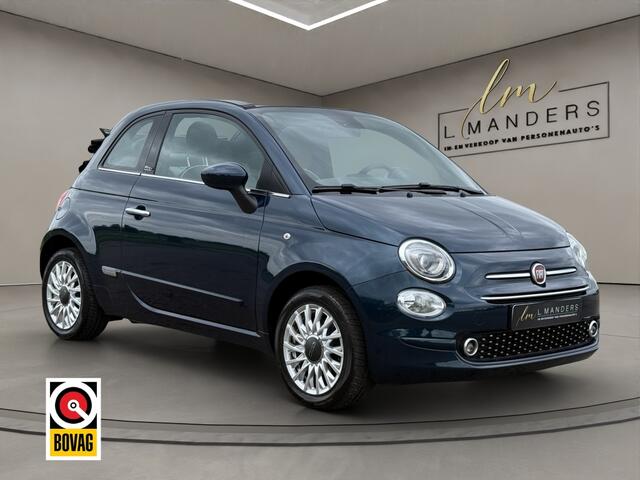 Fiat 500C 1.2 Lounge 2019 BLAUW | Cabriolet | Apple CarPlay | Airco
