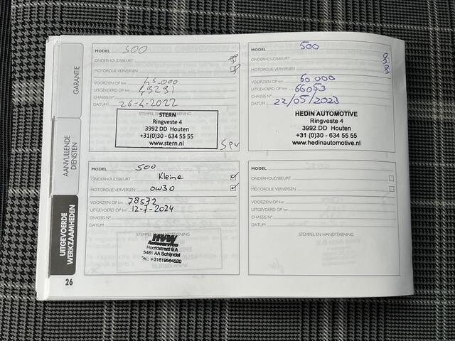 Fiat 500C 0.9 TwinAir Turbo Lounge / Airco / Cruise Control / Parkeerksensoren. Achter / Navi / Radio / 16'' LMV /