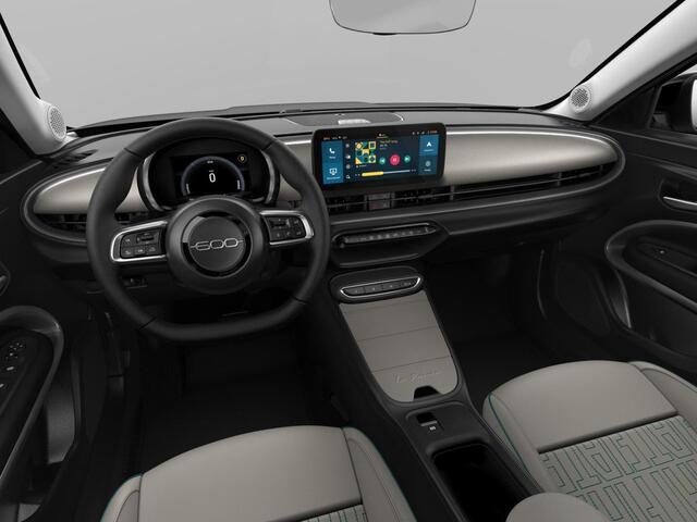 Fiat 600 1.2 Hybrid 136 La Prima | Leder | Stoelmassage | Trekhaak | Camera| Carplay | Adapt. Cruise | Winter Pack