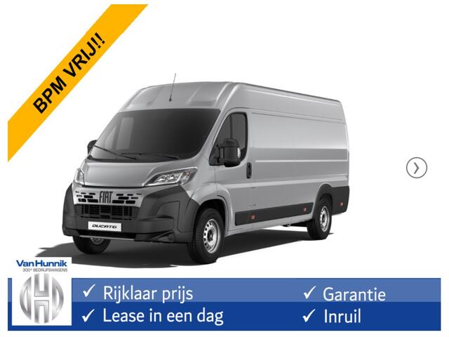 Fiat DUCATO Maxi 35 2.2 180PK L4H2 AUT BPM VRIJ!! Clima, 10" Navi, Camera, 270° Deuren!! NR. B007*