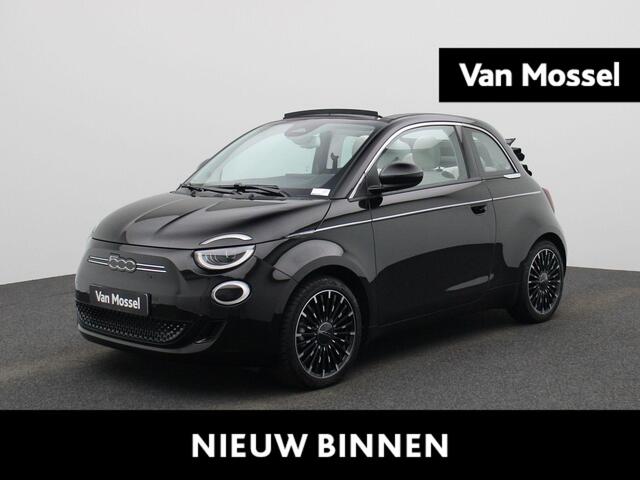 Fiat E-500 C La Prima 42 kWh 119PK | Navigatie | Lederen Bekleding | Digital Cockpit | Achteruitrijcamera | Apple CarPlay & Android Auto