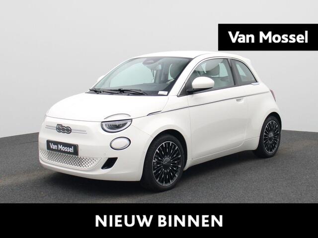 Fiat E-500 500e 42 kWh La Prima | Navigatie | Camera | Stoelverwarming | Leder