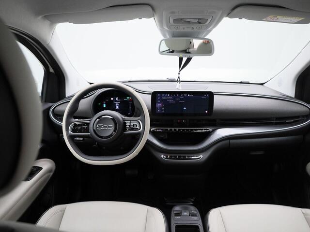 Fiat E-500 500e 42 kWh La Prima | Navigatie | Camera | Stoelverwarming | Leder