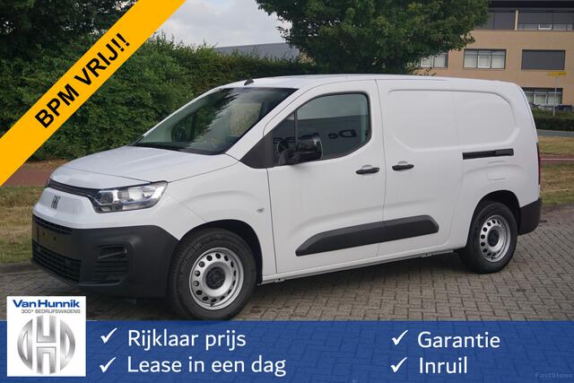 Fiat E-Doblo L2 50 kWh Plus BPM VRIJ Climate, Navi, Camera, Betimmering, 2x Schuifdeur!! NR. J572*