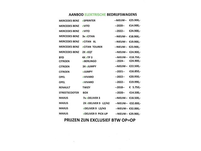 Ford E-Transit /Maxus e-Deliver 9 L2H2 72 kWh Airco Verwarmde stoelen