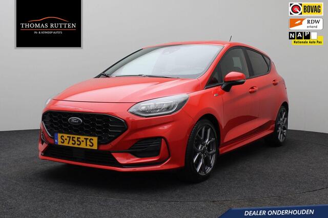 Ford FIESTA 1.0 EcoBoost Hybrid ST-Line X 2023 | CarPlay | 1e Eigenaar | Airco | Navigatie | Cruise Control | Achteruitrij Carmera | Parkeersensoren | Stoelverwarming | Stuurverwarming | Boekjes | Nationale Autopas
