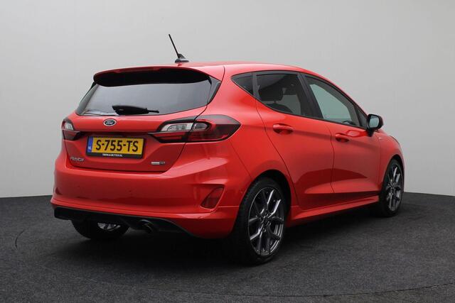 Ford FIESTA 1.0 EcoBoost Hybrid ST-Line X 2023 | CarPlay | 1e Eigenaar | Airco | Navigatie | Cruise Control | Achteruitrij Carmera | Parkeersensoren | Stoelverwarming | Stuurverwarming | Boekjes | Nationale Autopas