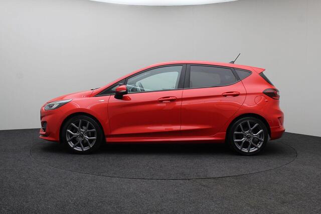 Ford FIESTA 1.0 EcoBoost Hybrid ST-Line X 2023 | CarPlay | 1e Eigenaar | Airco | Navigatie | Cruise Control | Achteruitrij Carmera | Parkeersensoren | Stoelverwarming | Stuurverwarming | Boekjes | Nationale Autopas
