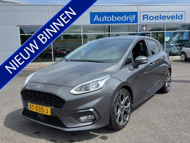Ford FIESTA 1.0 EcoBoost 101pk ST-Line 5-Deurs | Navi | Apple Carplay + Android Auto | Clima | Cruise | Keyless Start | Pdc | Stoelverwarming | Rijstrook+Lichtsensor | Privacy Glass | 17''lm
