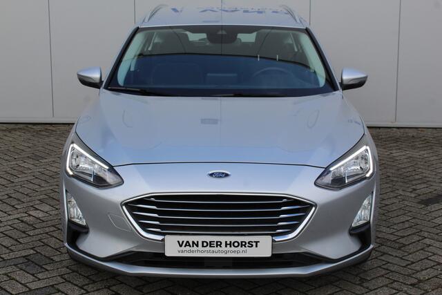 Ford FOCUS Wagon 1.0-125pk EcoBoost Mild-hybrid Titanium. Mooie, ruime, luxe en comfortabele Ford Focus wagon. Volautm. airco dual, camera, easy entry/easy go, stoel-, stuur- en voorraamverw., cruise control, Isofix, side- en lane assist, parkeersensoren v+a, LM wie