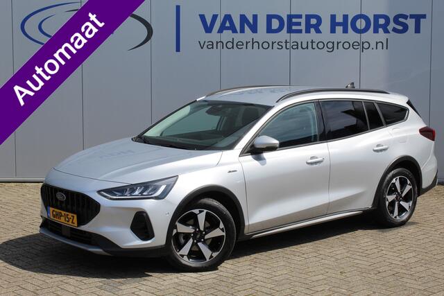 Ford FOCUS Wagon 1.0 EcoBoost,155pk Active AUTOMAAT ! Trekgewicht 1.500kg ! Slechts 12.000km ! Ruim ¤. 9.000,- beneden de nieuwprijs ! Volautm. airco dual, navigatie, telefoonvoorb., adaptive cruise control, LED verlichting, metallic lak, camera, front-, lane- en si