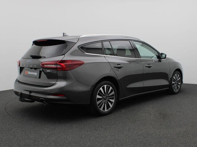 Ford FOCUS Wagon 1.0 EcoBoost Hybrid Titanium X 155PK Aut. Adaptieve Cruise Control, Navigatie, Side Assist, Full Led, Achteruitrijcamera, Elektr. Achterklep, Stuur- en stoelverwarming, Keyless, Apple Carplay/Android Auto, Getint Glas, Trekhaak, 17" LM Velgen