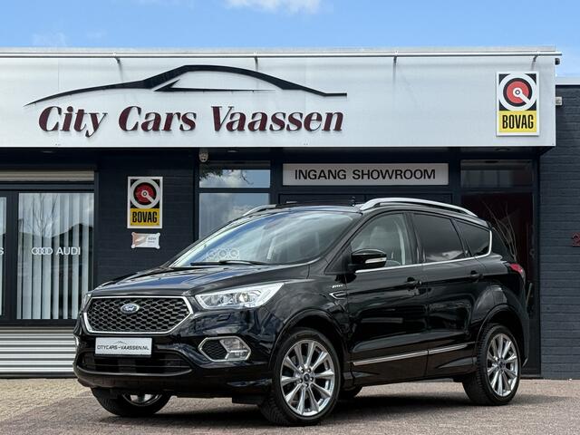 Ford KUGA 1.5 EcoBoost Vignale awd automaat 176 pk full options panoramadak navi camera climate ctr cruise ctr xenon led afn trekhaak lmv 19 inch 1e eigenaar dealer onderhouden