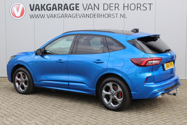 Ford KUGA 2.5-243pk PHEV ST-Line X. 2100kg trekgewicht ! Nieuw Model ! Elektr. verstelb. AGR stoelen voor, Stoel-, stuur-, voorraam- en achterbank verwarming, Elektr. panorama/schuif-kanteldak , Trekhaak wegklapbaar,