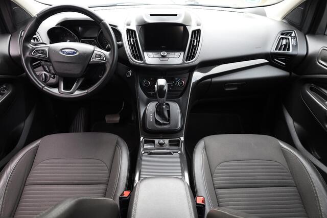 Ford KUGA 1.5 EcoBoost Titanium HALF-LEER TREKHAAK KEYLESS-START CLIMA CRUISE NAVI BT-TELEFOONVERB. PDC 17''LMV