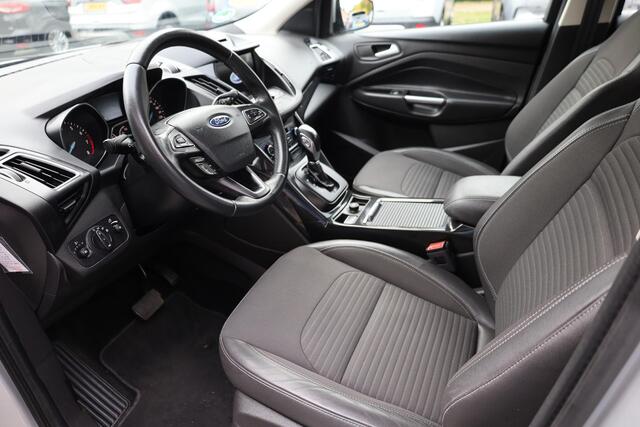 Ford KUGA 1.5 EcoBoost Titanium HALF-LEER TREKHAAK KEYLESS-START CLIMA CRUISE NAVI BT-TELEFOONVERB. PDC 17''LMV