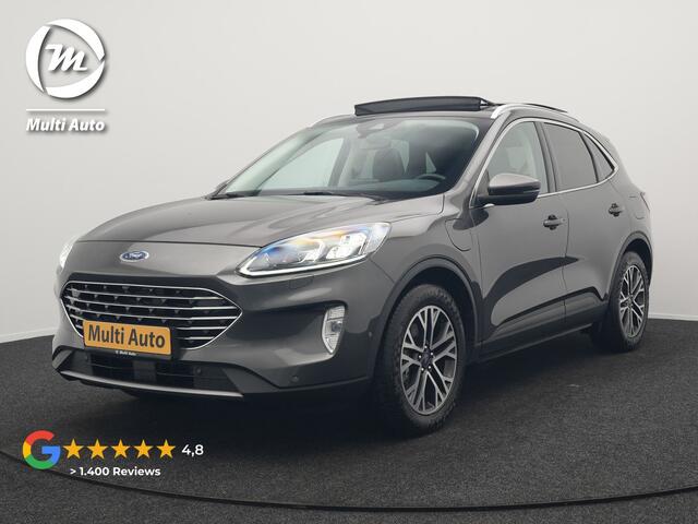 Ford KUGA 2.5 Titanium Plug In Hybrid 225pk Dealer O.H. PHEV | Panodak | Trekhaak Afneembaar | Adaptive Cruise | 360 Camera | Bang&Olufsen | Sportstoelen & Stuur Verwarmd | Keyless | Blis | Navigatie | DAB |