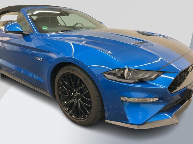 Ford MUSTANG Convertible 5.0 V8 GT | 450pk | 7.500KM! | Volledig Dealer onderhouden EU versie (zie papieren) | Adaptive cruise control | Achteruitrijcamera