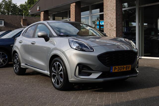 Ford PUMA 1.0 EcoBoost Hybrid ST-Line STUUR/RUIT/STOELVERWARMING DAB CARPLAY NAVI CRUISE CLIMA 17"LMV PDC ZWARTE-HEMEL ALL-SEASONS!
