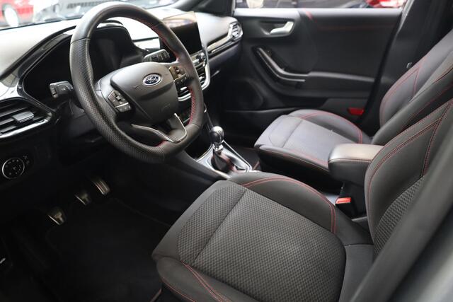 Ford PUMA 1.0 EcoBoost Hybrid ST-Line STUUR/RUIT/STOELVERWARMING DAB CARPLAY NAVI CRUISE CLIMA 17"LMV PDC ZWARTE-HEMEL ALL-SEASONS!