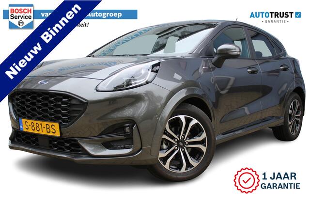 Ford PUMA 1.0 EcoBoost Hybrid ST-Line | Incl. 12 maanden Garantie | Stoel/stuur verwarming | Achteruitrijcamera | Parkeersensoren V+A | Cruise controle | Lane assist | Navigatie | Climate controle | Keyless start | Draadloze telefoonlader | Automatisch inparkeren |