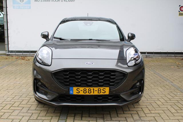 Ford PUMA 1.0 EcoBoost Hybrid ST-Line | Incl. 12 maanden Garantie | Stoel/stuur verwarming | Achteruitrijcamera | Parkeersensoren V+A | Cruise controle | Lane assist | Navigatie | Climate controle | Keyless start | Draadloze telefoonlader | Automatisch inparkeren |