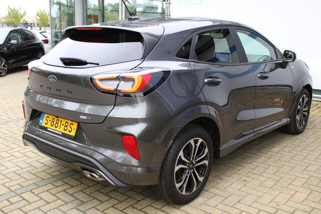 Ford PUMA 1.0 EcoBoost Hybrid ST-Line | Incl. 12 maanden Garantie | Stoel/stuur verwarming | Achteruitrijcamera | Parkeersensoren V+A | Cruise controle | Lane assist | Navigatie | Climate controle | Keyless start | Draadloze telefoonlader | Automatisch inparkeren |