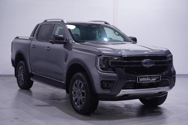 Ford RANGER 3.0 TDCi 240 pk V6 Wildtrack 2-Zits Navi, LED, Elek. Rollcover Laadruimte, 360 Camera, Leder Zwart, Trekhaak 3.500 kg, Nieuw