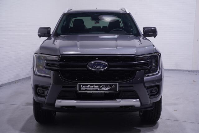 Ford RANGER 3.0 TDCi 240 pk V6 Wildtrack 2-Zits Navi, LED, Elek. Rollcover Laadruimte, 360 Camera, Leder Zwart, Trekhaak 3.500 kg, Nieuw