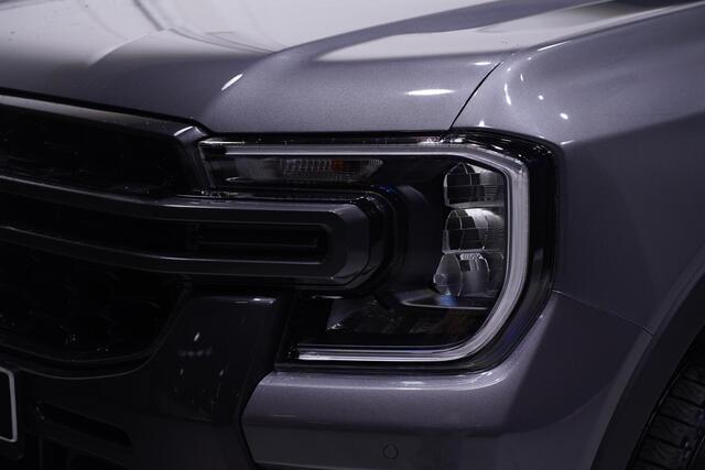 Ford RANGER 3.0 TDCi 240 pk V6 Wildtrack 2-Zits Navi, LED, Elek. Rollcover Laadruimte, 360 Camera, Leder Zwart, Trekhaak 3.500 kg, Nieuw