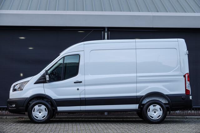 Ford TRANSIT L2H2 2.0Tdci 130Pk | 350 | 3.500Kg Trekgewicht | Trend | Virtual Cockpit | Achteruitrijcamera | 270° Achterdeuren | Frozen White