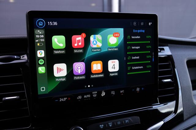 Ford TRANSIT L2H2 2.0Tdci 130Pk | 350 | 3.500Kg Trekgewicht | Trend | Virtual Cockpit | Achteruitrijcamera | 270° Achterdeuren | Frozen White