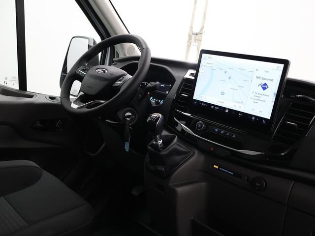 Ford TRANSIT 350 2.0 TDCI L3 H2 Trend | Navigatie | Stoelverwarming | Trekhaak 2500 KG AHW | Airco | 3-Zits | NIEUW | Carplay - Android Auto | Laadruimte Pakket | Cruise Control | Multifuntioneel Stuurwiel