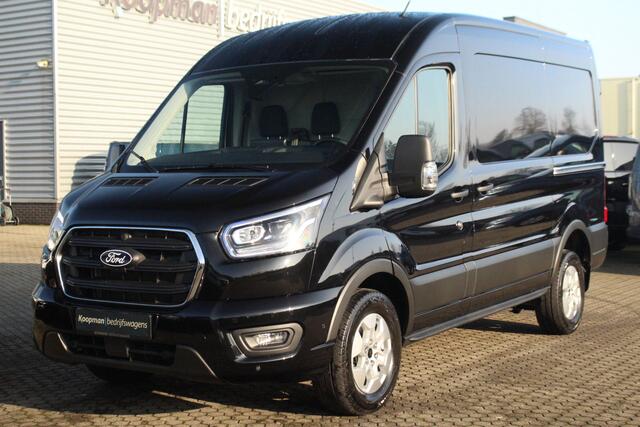 Ford TRANSIT 350 2.0TDCI 165pk L2H2 Limited | Automaat | L+R Zijdeur | 360° Camera | Adap. Cruise | Carplay/Android | Lease 771,- p/m