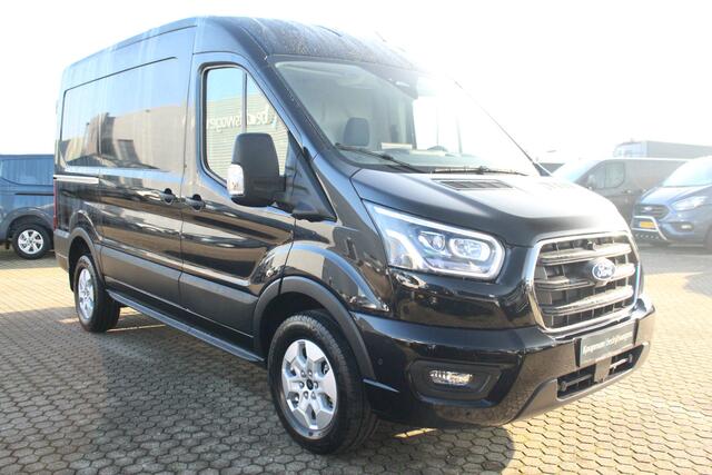 Ford TRANSIT 350 2.0TDCI 165pk L2H2 Limited | Automaat | L+R Zijdeur | 360° Camera | Adap. Cruise | Carplay/Android | Lease 771,- p/m