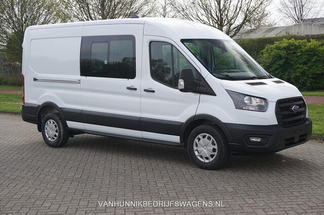 Ford TRANSIT 350L 130PK L3H2 Dubbel Cabine BPM VRIJ!! Climate, Cruise, 12" Sync4 Camera/Apple CP NR. 995