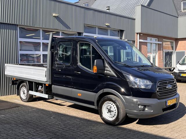 Ford TRANSIT 350 2.0 TDCI L4 DC Cruise controle Trekhaak 2800kg trekgewicht 6-Persoons Telefoonverbinding 1e eigenaar Open laadbak Pick up p-up bakwagen Euro 6