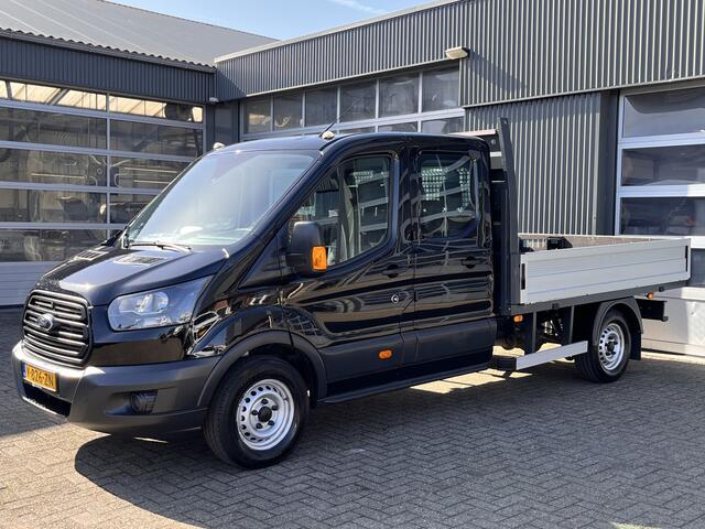 Ford TRANSIT 350 2.0 TDCI L4 DC Cruise controle Trekhaak 2800kg trekgewicht 6-Persoons Telefoonverbinding 1e eigenaar Open laadbak Pick up p-up bakwagen Euro 6