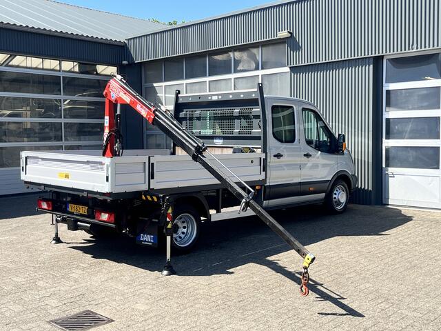 Ford TRANSIT 350 2.0 TDCI L3H1 DC Laadkraan Telefoonverbinding 3-Persoons Telefoonverbinding 1e eigenaar Pick up p-up bakwagen Euro 6 Bpm vrij voor ondernemers