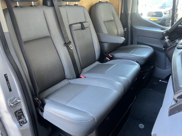 Ford TRANSIT 350 2.0 TDCI L3H1 DC Laadkraan Telefoonverbinding 3-Persoons Telefoonverbinding 1e eigenaar Pick up p-up bakwagen Euro 6 Bpm vrij voor ondernemers